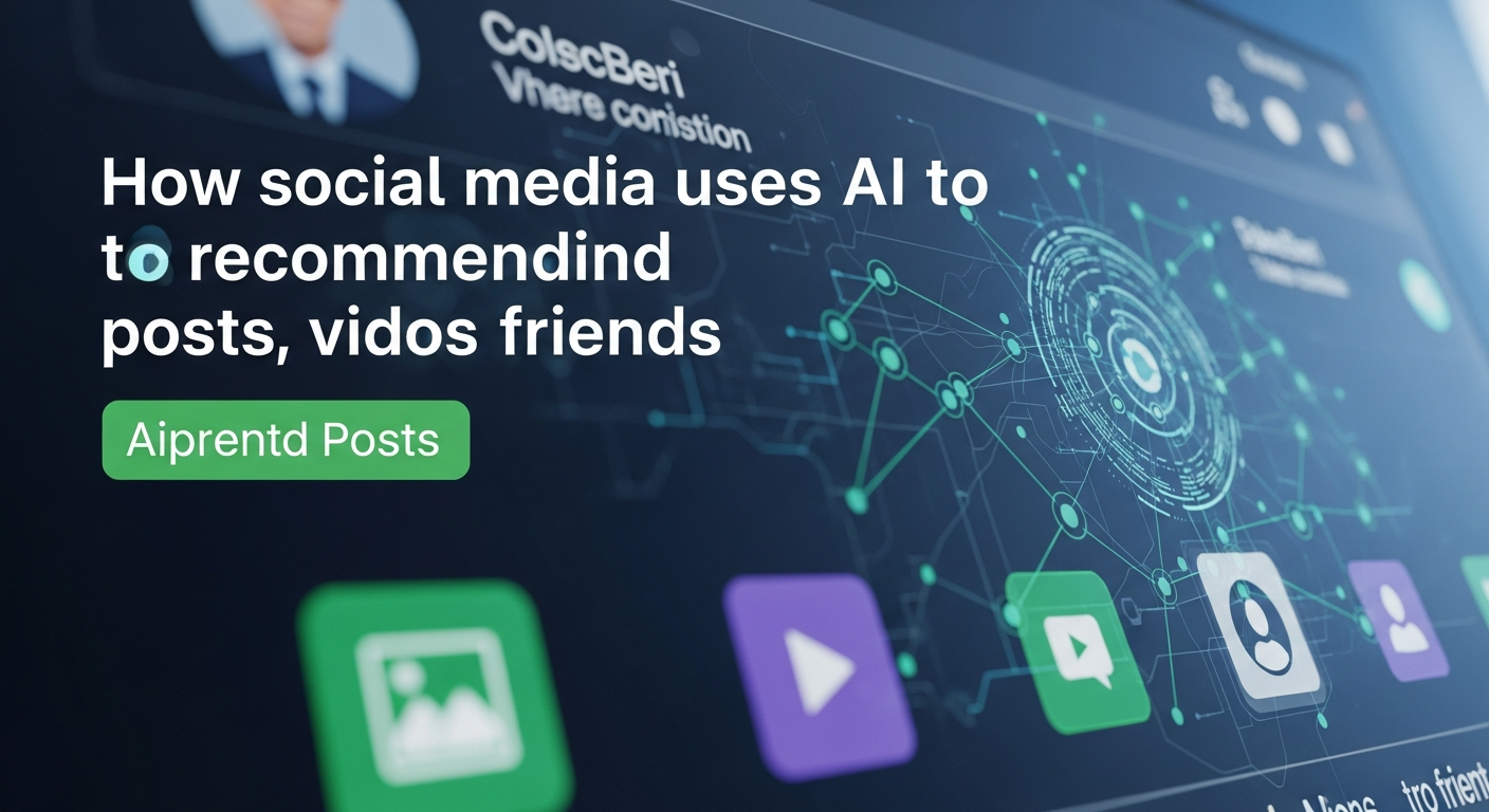 How social media uses AI to recommend posts, videos, and friends.