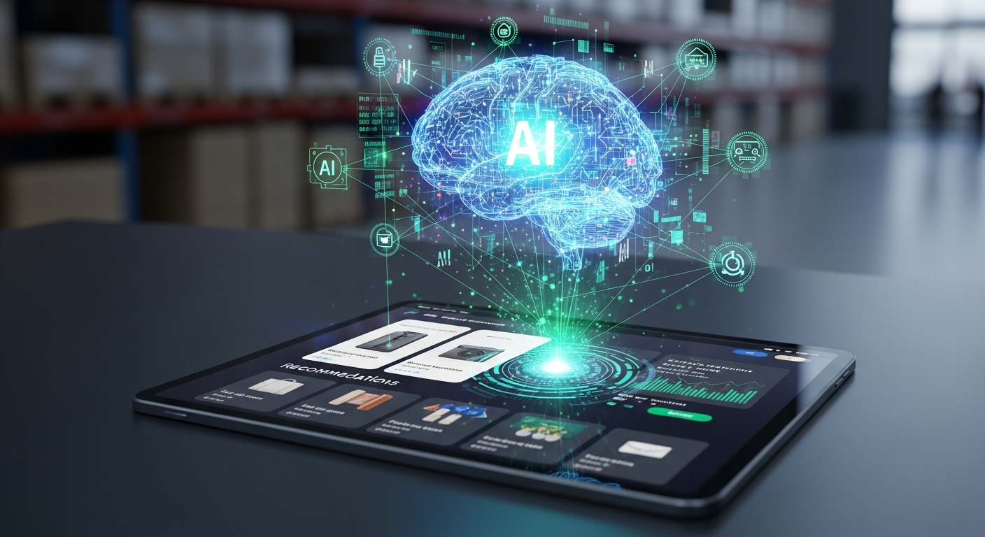 AI in e-commerce for recommending products and predicting customer needs.