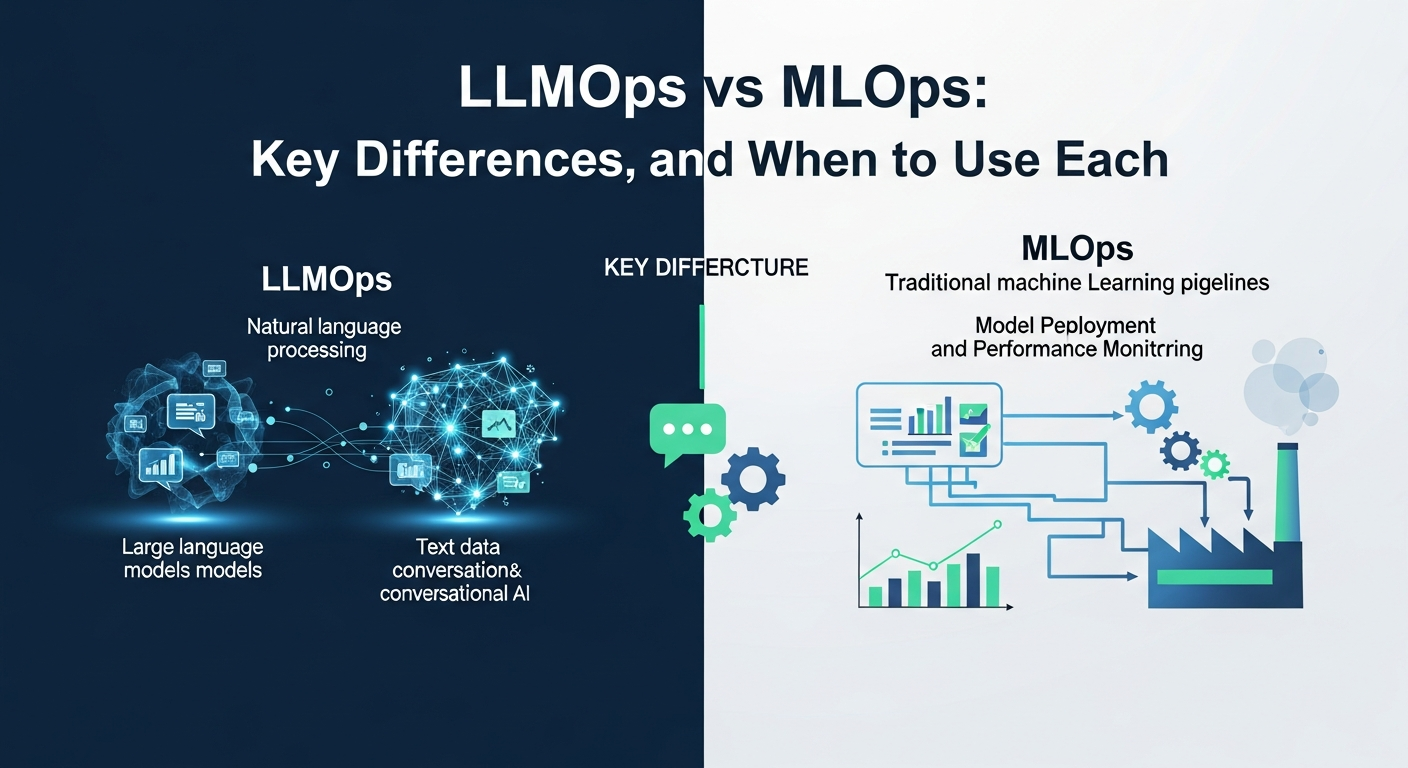 LLMOps vs MLOps: Key Differences, Architecture, and When to Use Each